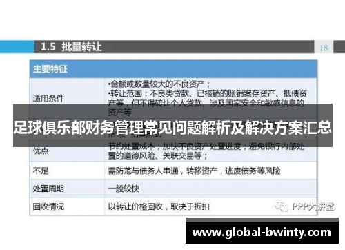 足球俱乐部财务管理常见问题解析及解决方案汇总